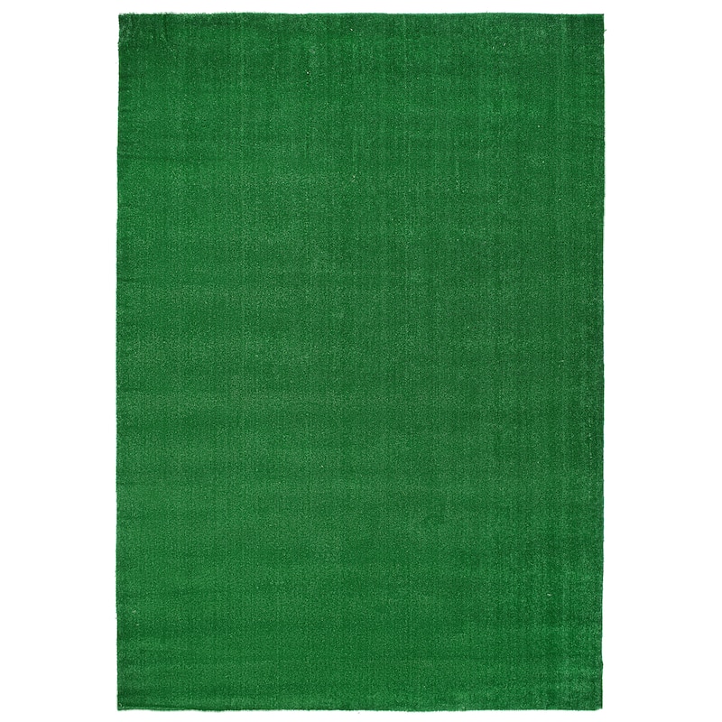 Artificial Turf Solid Grass Indoor Outdoor Area Rug
