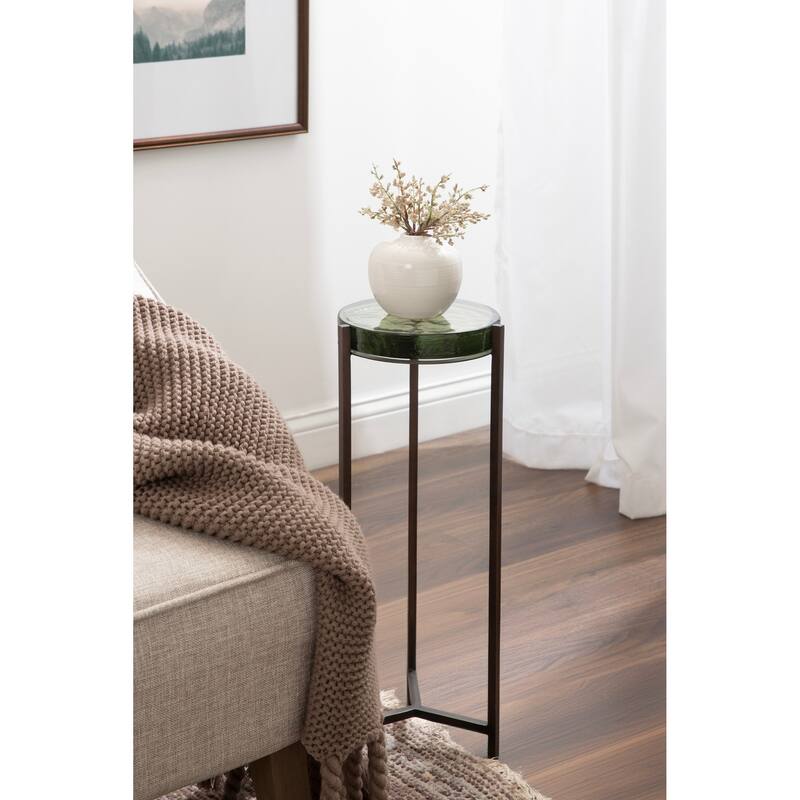 Kate and Laurel Aguilar Glam Drink Table - 9x9x23