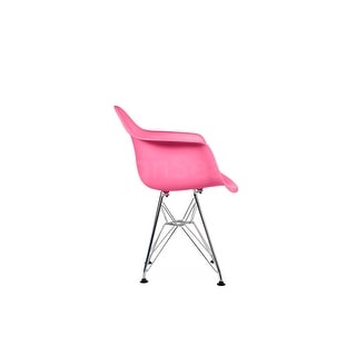 kids chair made of Polypropylene seat with durable wooden legs - Pink ...