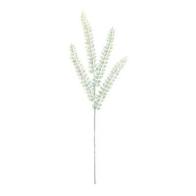 Set of 24 Green Glittered Fern Artificial Christmas Sprays 32"