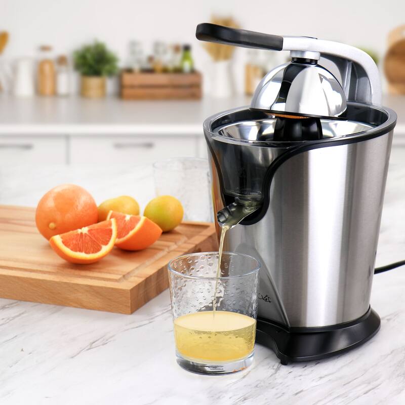 MegaChef Stainless Steel Electric Citrus Juicer Compact Bed Bath