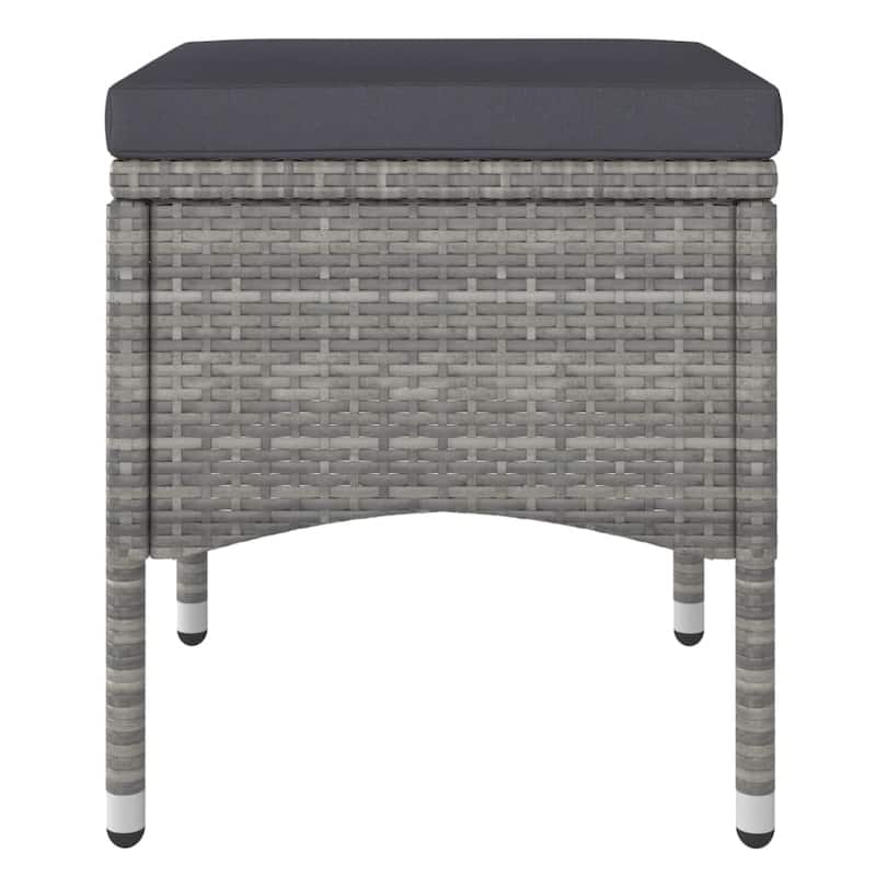 vidaXL Garden Dining Set Grey - 31.5 x 31.5 x 29.5