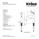 preview thumbnail 10 of 21, KRAUS Ramus Single Handle Vessel Bathroom Sink Faucet w/ Pop Up Drain