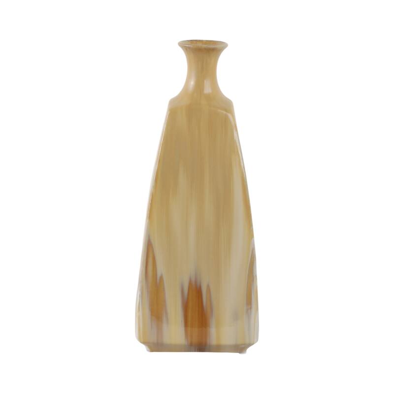 Stoneware Vase Sleek Decorative Contemporary Casual Home Style