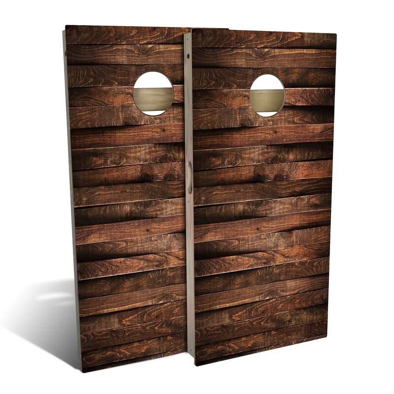 Planklay Outdoor Cornhole Board Set - Backyard 2x4 - Include Hole Lights