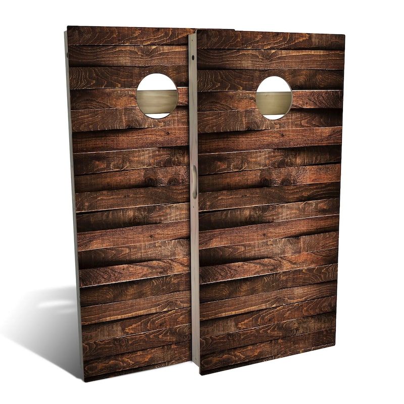 Planklay Outdoor Cornhole Board Set - Premium 2x4 - Include Case + Hole Lights