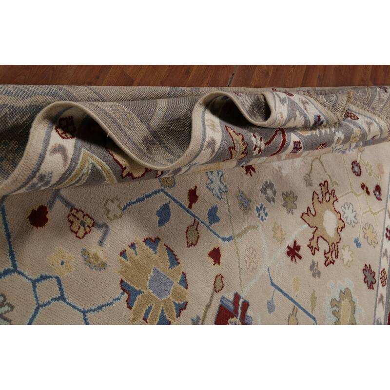 Oushak Indian Area Rug Handmade Wool Carpet - 8'0" x 10'0"