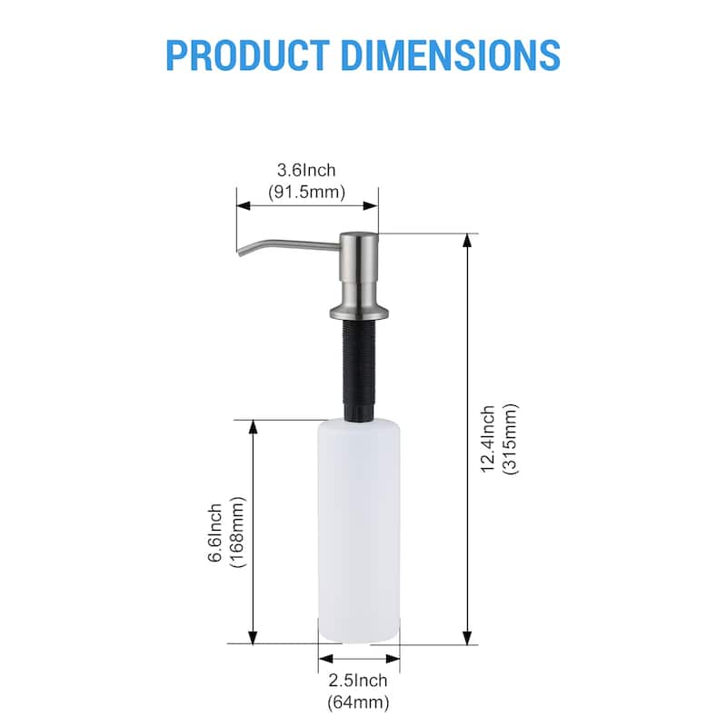 WOWOW Soap Dispenser for Kitchen Sink - N/A