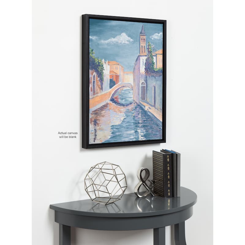 Kate and Laurel Sylvie Blank Framed Canvas