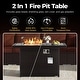 preview thumbnail 34 of 51, 7-Piece Outdoor Deep Seating Sectional Wicker Patio Conversation Set with Fire Pit