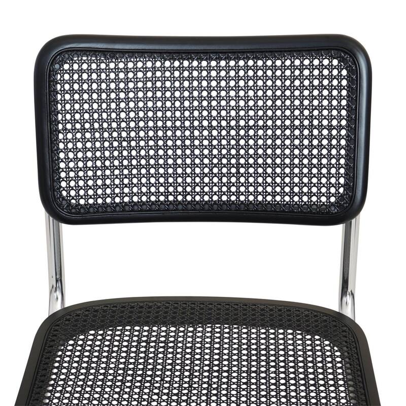 Breuer Chair Company Marcel Breuer Cesca Cane Cantilever Side Chair w/ Chrome Steel Frame (Various Wood & Cane Colors)