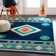 preview thumbnail 21 of 72, Livabliss Nurzhan Southwestern Area Rug Navy - 2' x 3'