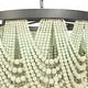 preview thumbnail 47 of 45, 2-Tier Draped Wood Bead Chandelier