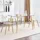 preview thumbnail 24 of 37, Modern Minimalist Transparent Dining Chairs Set of 4/6
