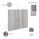 preview thumbnail 24 of 46, Hybrid Half Height Door Kit by Bush Business Furniture