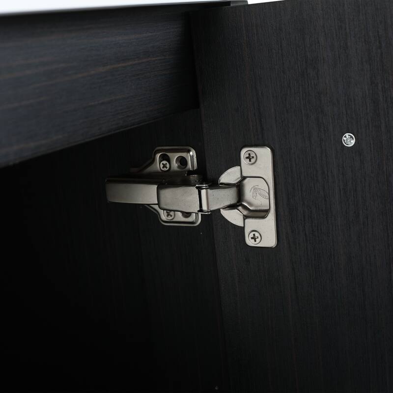 Modern Floating 24-Inch Bathroom Vanity Cabinet, Black Chestnut with Ample Storage, No Top Sink Included