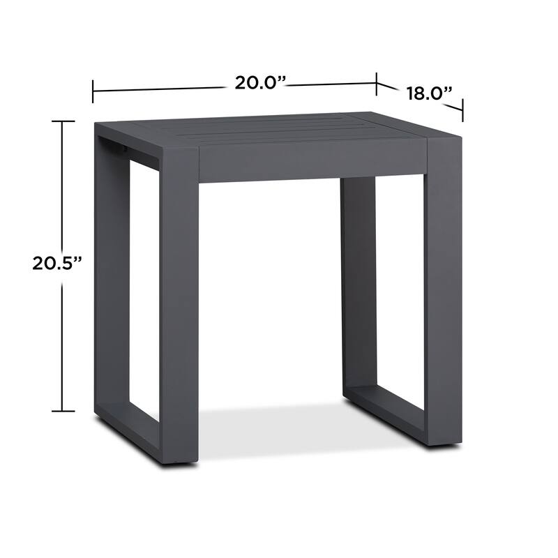 Baltic 20" Set of 2 End Tables Gray by Real Flame - 20L x 18W x 20.5H