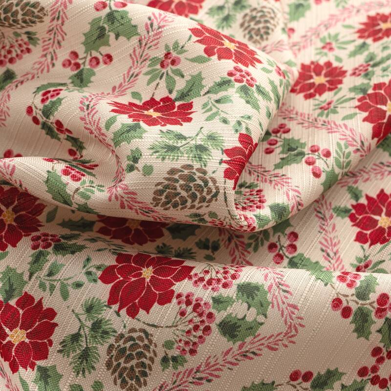 Ogee Christmas Holiday Kitchen Curtain Set