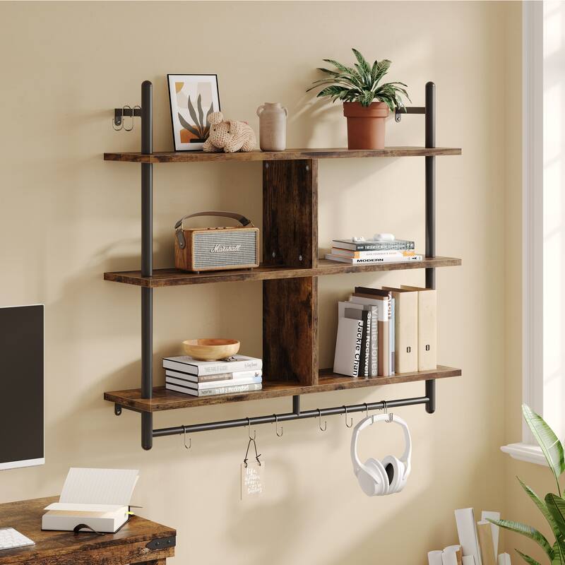 41 inch Wall Shelves 3-tiers Floating Shelf - 41 inch