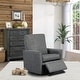 preview thumbnail 2 of 14, The 1st Chair Urbana Gliding, Swivel Recliner - Made In USA Brushed Graphite