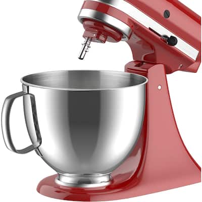 Kitchen Electric Stand Food Mixer Attachment Stainless Steel Bowl With Handle - 10x10x7