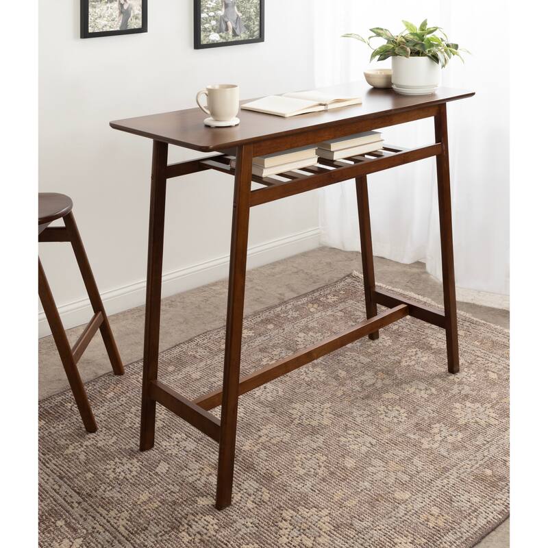 Kate and Laurel Morreau Wood Pub Table - 48x19x43