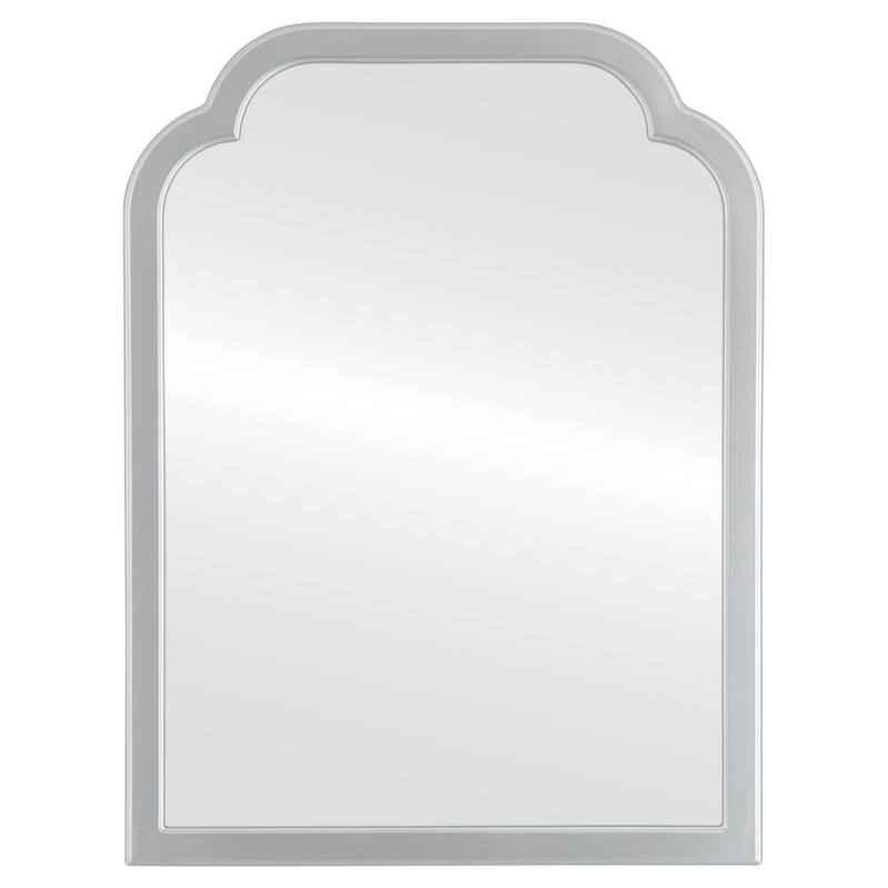 Mifflin Framed Vanity Mirror - Clover Cathedral - 24.4x32.4 - Silver