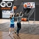 preview thumbnail 2 of 8, Costway Dual LED Electronic Shot Basketball Arcade Game with 8 Game - 81.5'' x 81'' x 42.5'' (L x W x H)