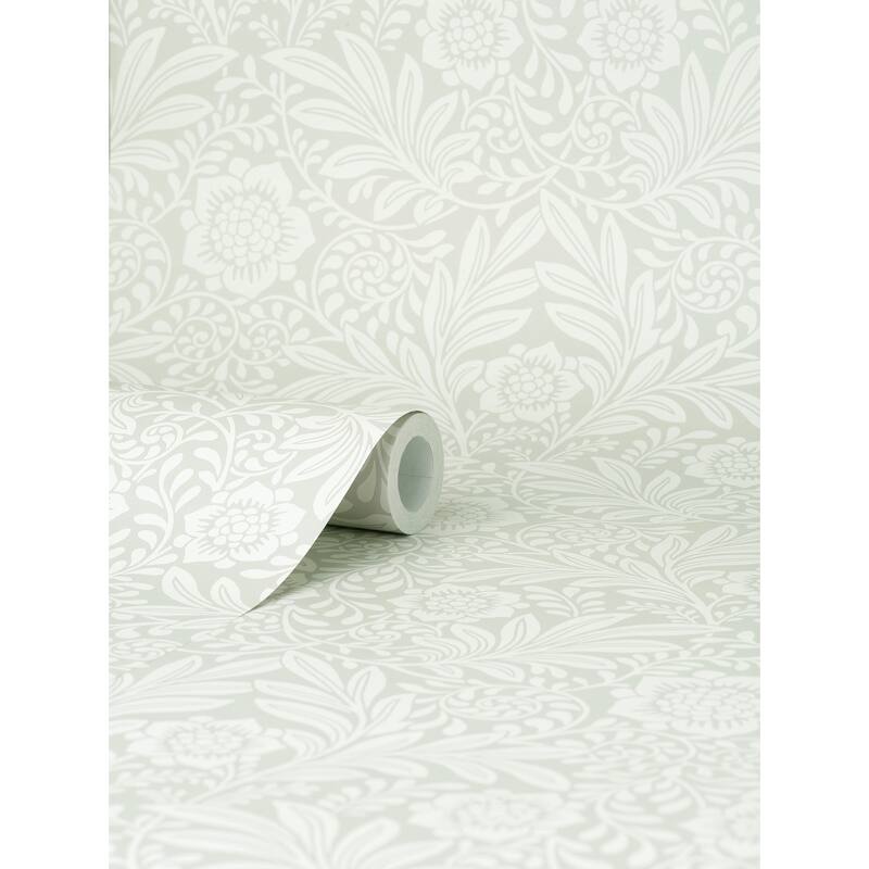 Fine Decor Camille Light Grey Damask Wallpaper