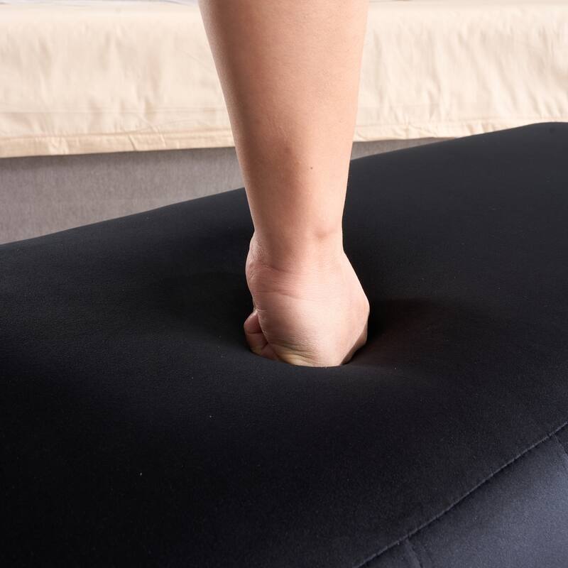 49.2"W Modern Storage Bench,Bedroom Ottoman Bench with Metal Legs