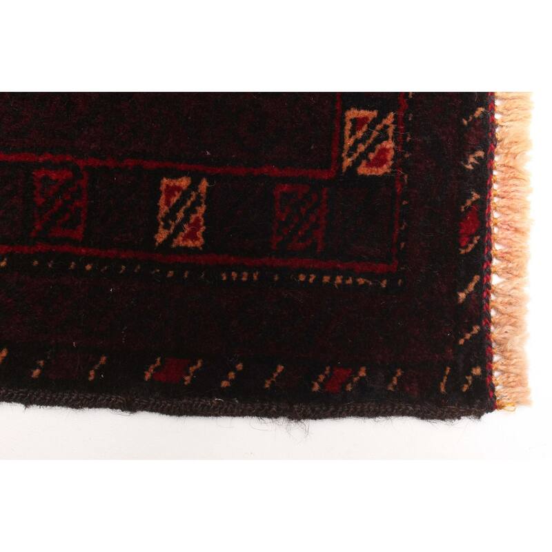 ECARPETGALLERY Hand-knotted Teimani Black Wool Rug - 3'1 x 4'11