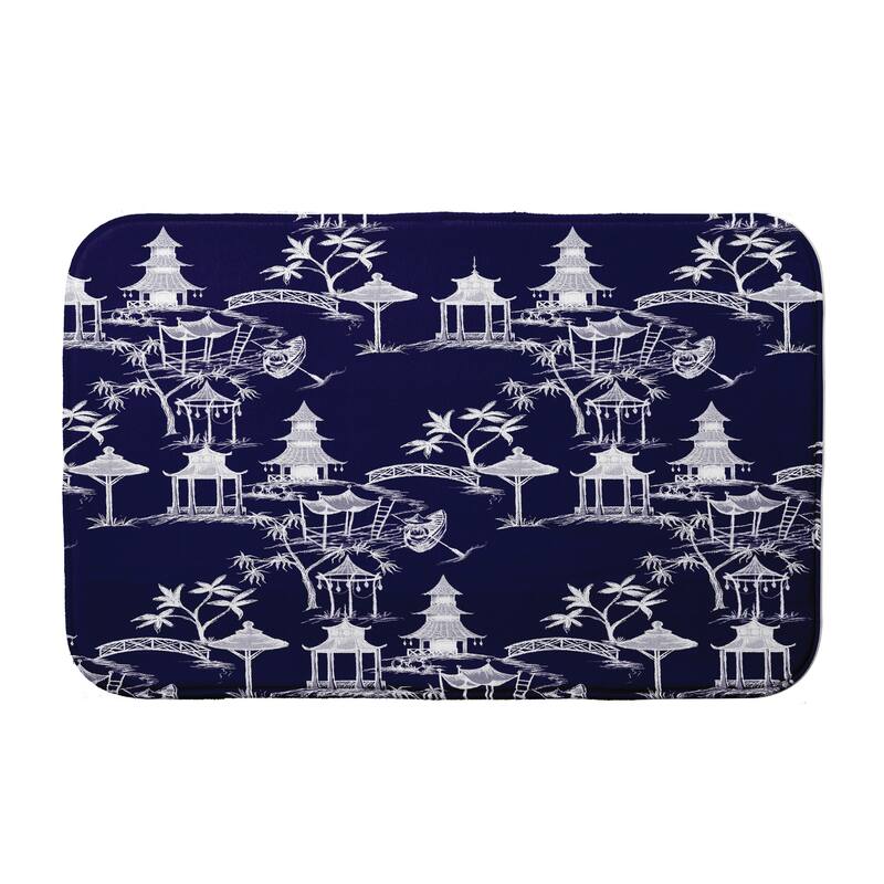 Chinapezka Bath Mat - 21 x 34 - Navy