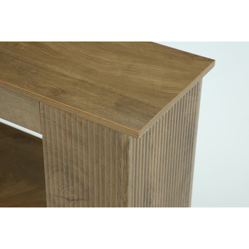 55-Inch Farmhouse Console Table, 3-tier Narrow Sofa Table with Storage - 11.81" D x 55.12" W x 31.5" H