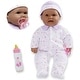 preview thumbnail 2 of 6, JC Toys La Baby Soft 16" Baby Doll, Purple with Pacifier, Hispanic
