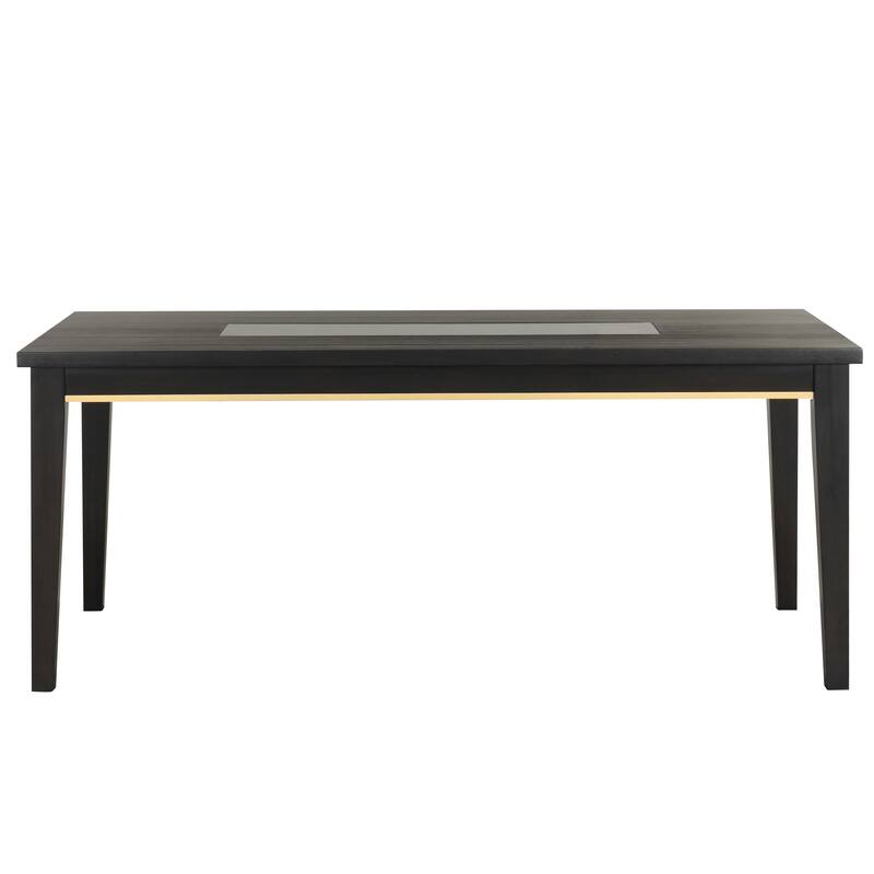 Furniture of America Nyx Modern 7-Piece Espresso Solid Wood Dining Set