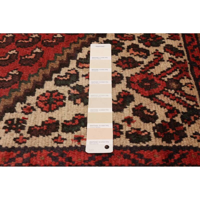 ECARPETGALLERY Hand-knotted Andelz Red Wool Rug - 3'2 x 5'8