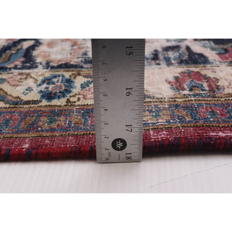 ECARPETGALLERY Hand-knotted Antalya Vintage Burgundy Wool Rug - 9'6 x 11'10
