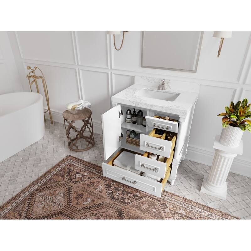 Willow Collections 30 in. W x 22 in. D Aberdeen Single Sink Bathroom Vanity with Countertop