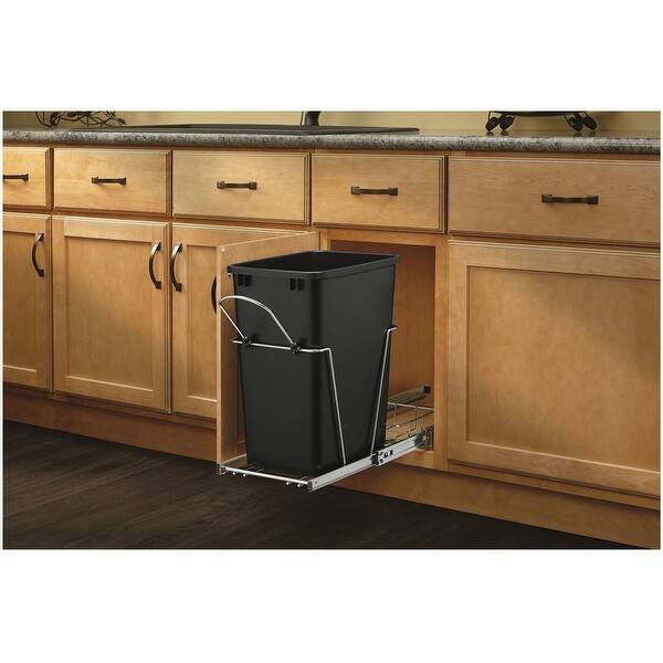 Rev-A-Shelf RV Series Bottom Mount Single Bin Trash Can with ...