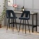preview thumbnail 3 of 45, Modern Set of 2 Barstools with Nailheads