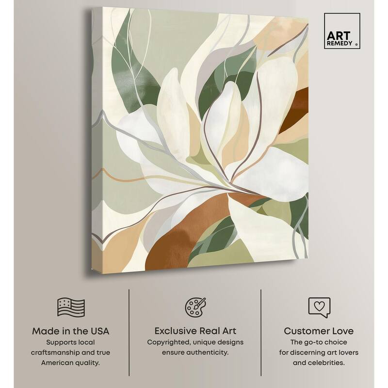 Leaf Prints I Canvas by Art Remedy, Gallery Wrapped