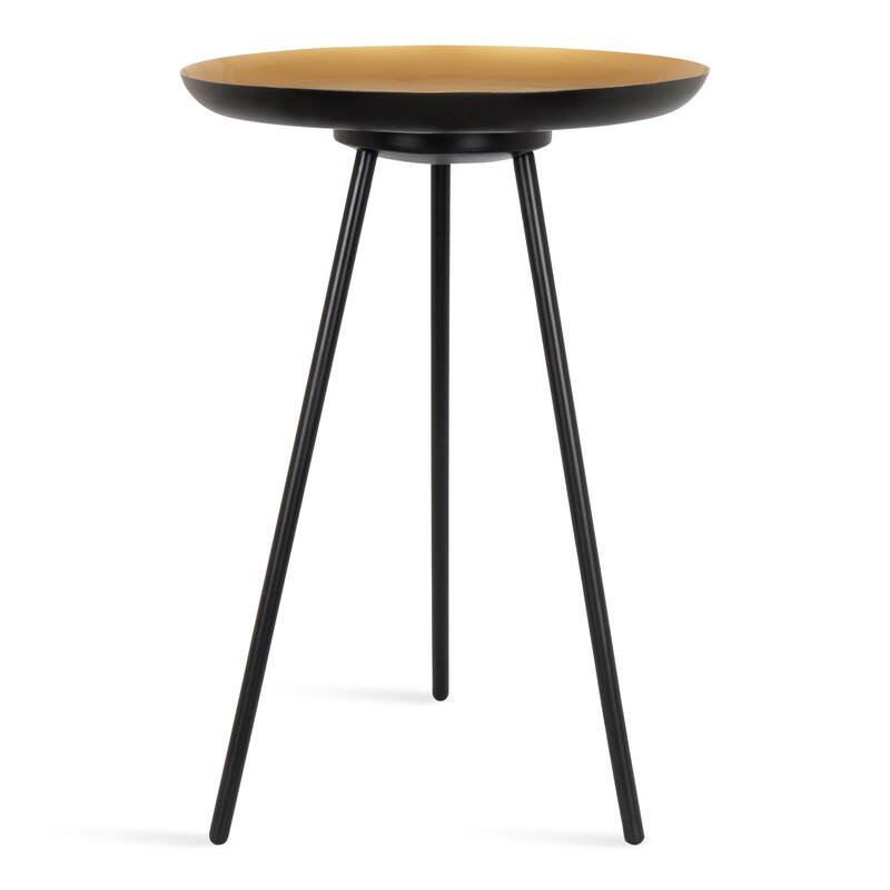 Kate and Laurel Laranya Round Metal Side Table - 15x15x22.5
