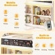 preview thumbnail 19 of 18, Gymax Kids Loft Bed w/LED Lights Chalkboard & Removable Bookcase