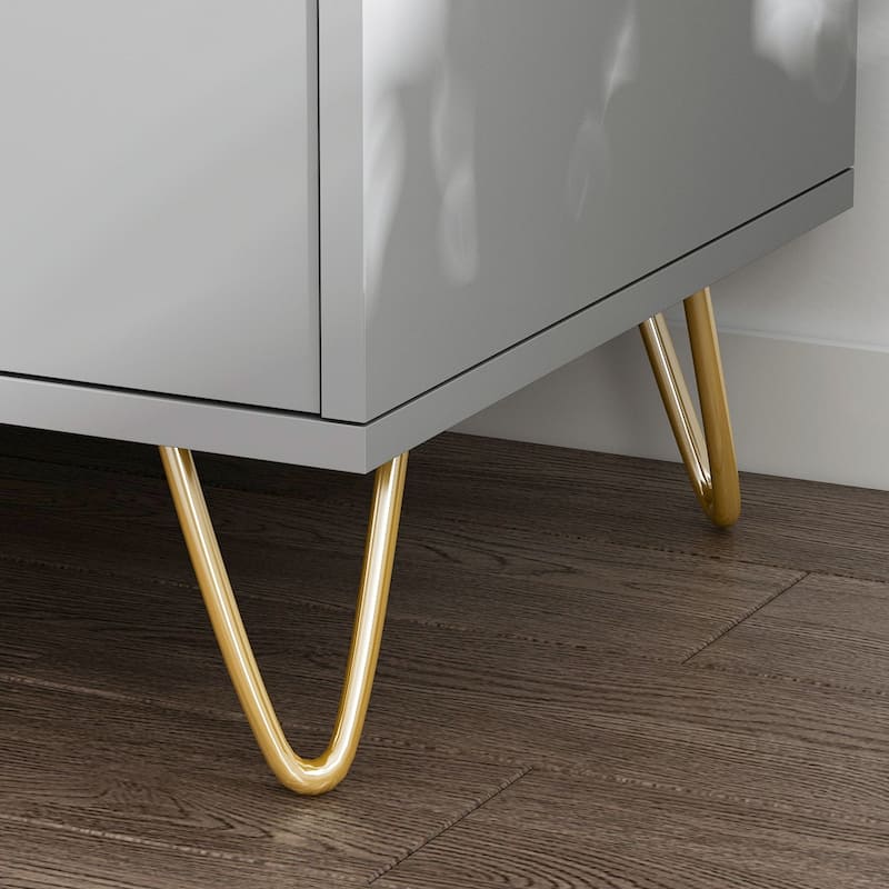 2-Drawer Nightstand With One-Shelf