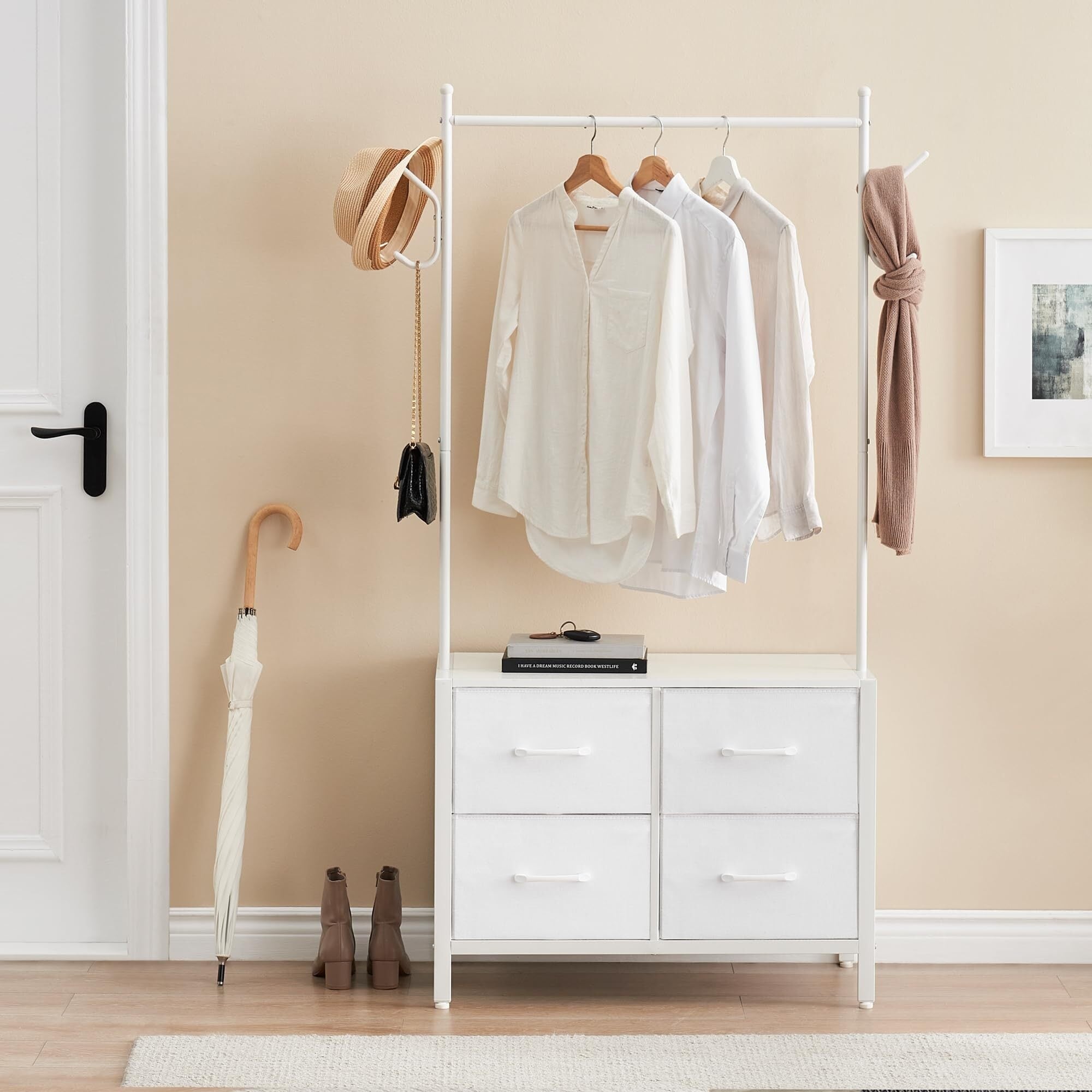 Clothes Rack with 4 Drawers Bed Bath Beyond 39752748