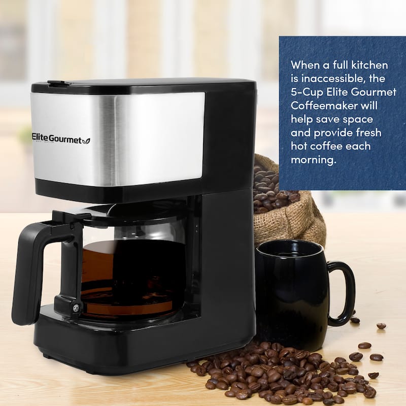 Elite Gourmet 5-cup Coffee Maker