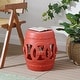 preview thumbnail 28 of 78, Lucky Coins 16" Chinese Ceramic Drum Garden Stool