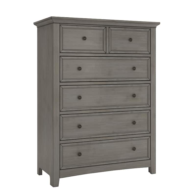 Ediline 5-Drawer Wood Modular Storage Chest by iNSPIRE Q Classic - Grey