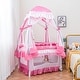 preview thumbnail 2 of 7, Costway Portable Baby Playpen Crib Cradle Changing Pad Mosquito Net