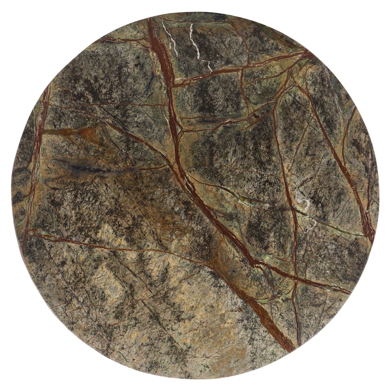 SAFAVIEH Couture Danny Round Marble Accent Table - 14"W x 14"D x 24"H